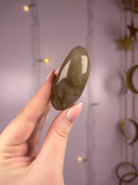 Deep Golden Rutile Lens