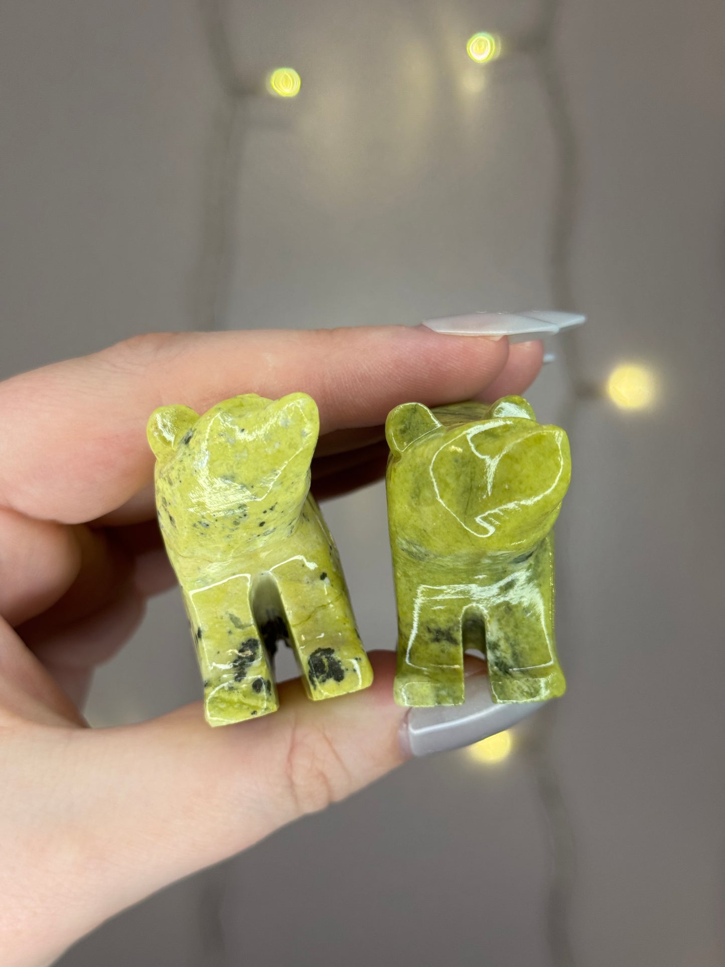 Serpentine Bear Carving