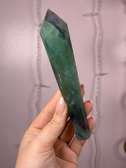 Fluorite Wand A (green/purple)