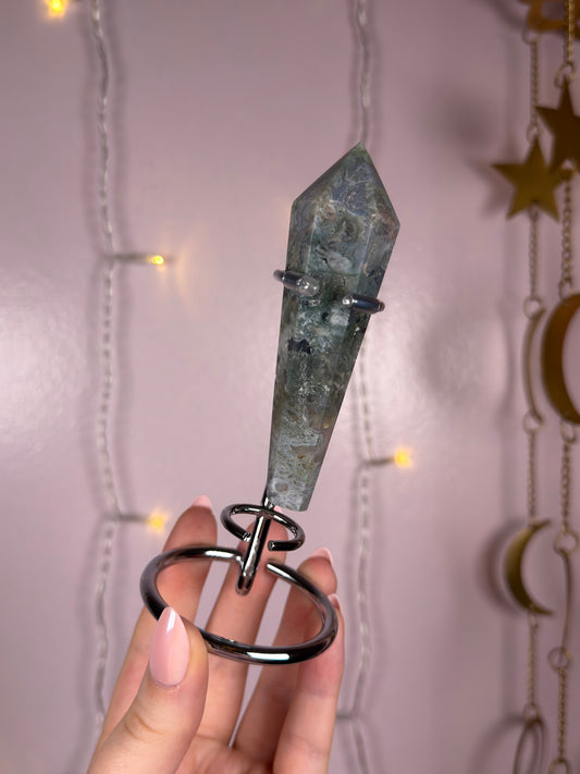 Moss Agate Wand E