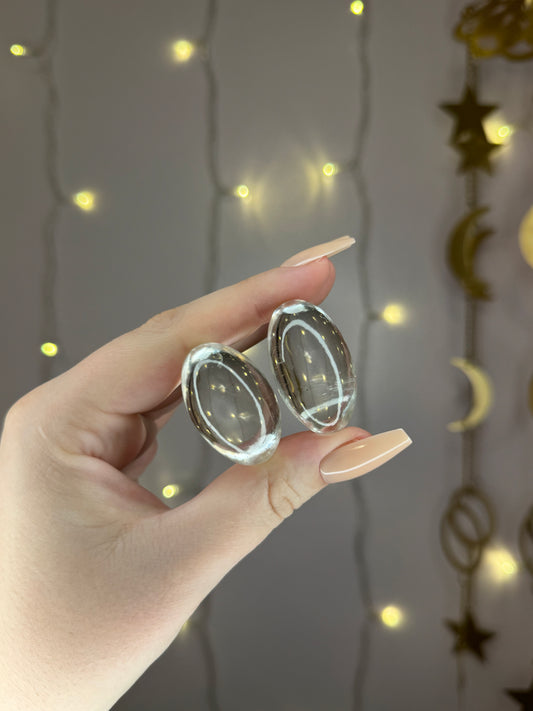 Clear Quartz Shiva Lingham