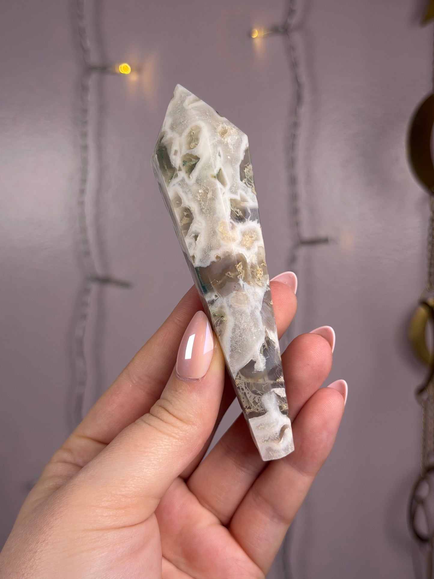 Moss Agate Wand A