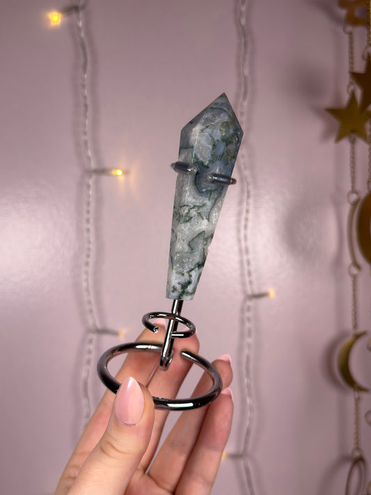 Moss Agate Wand B