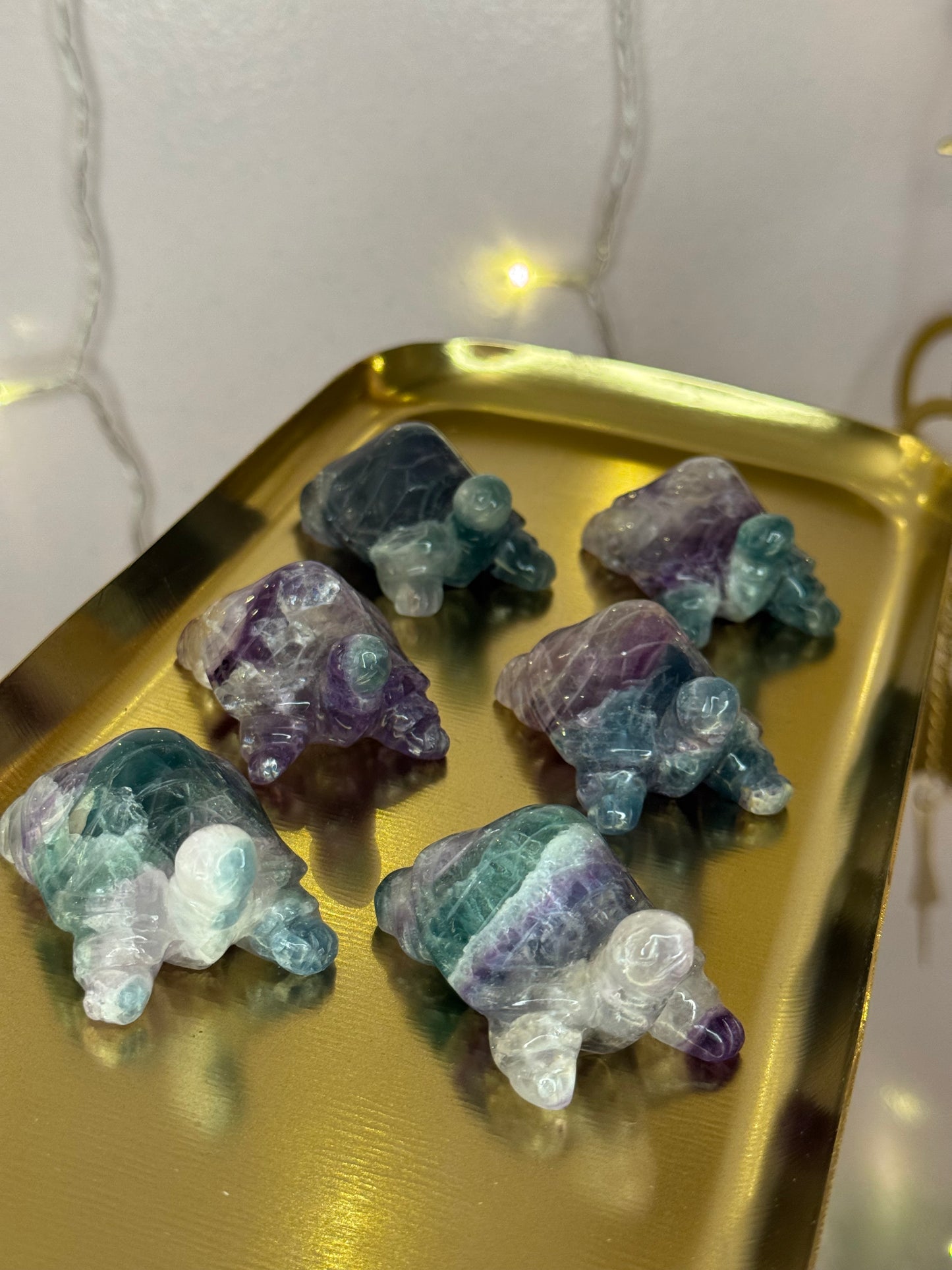Mystery Fluorite Turtle Carving*