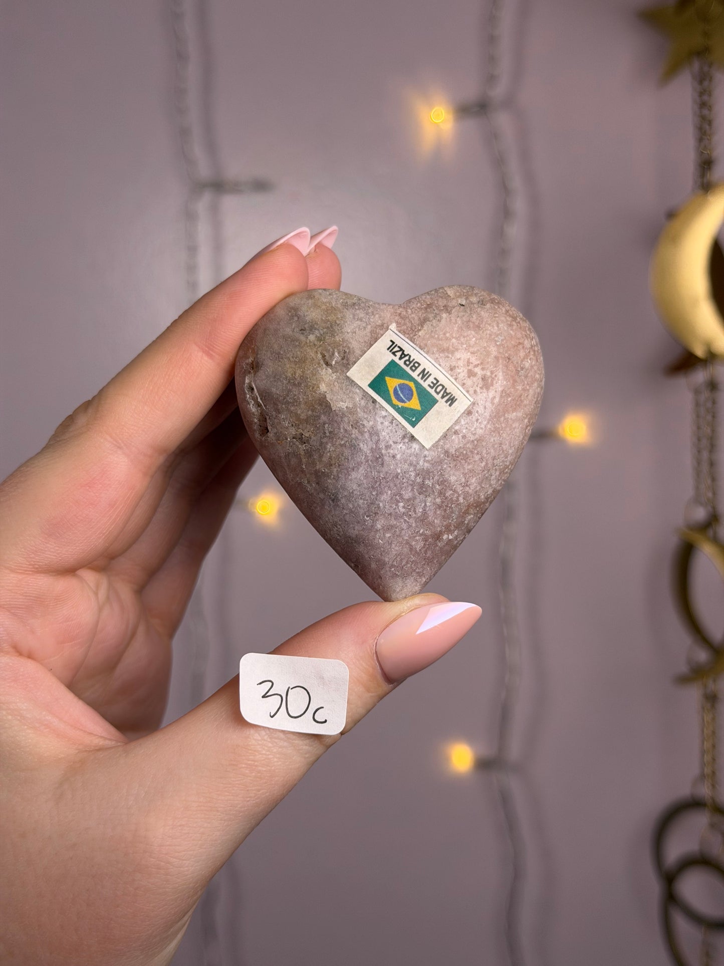 Sparkly Pink Amethyst Hearts- You Choose