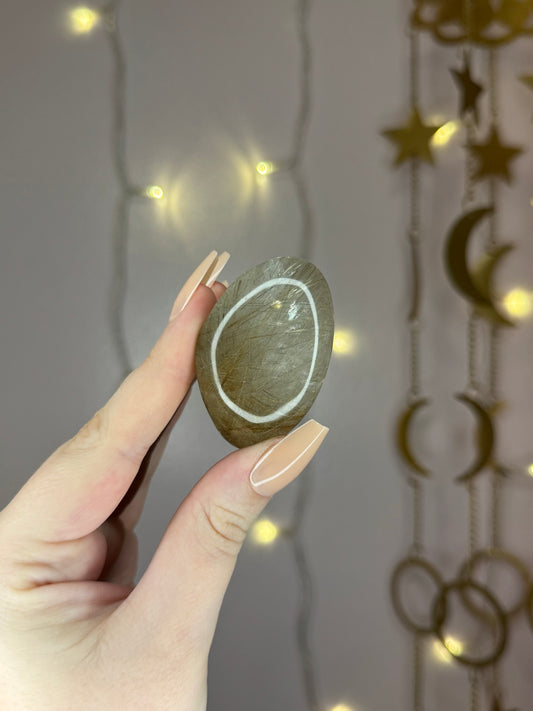 Silver/Deep Golden Rutile Lens 28