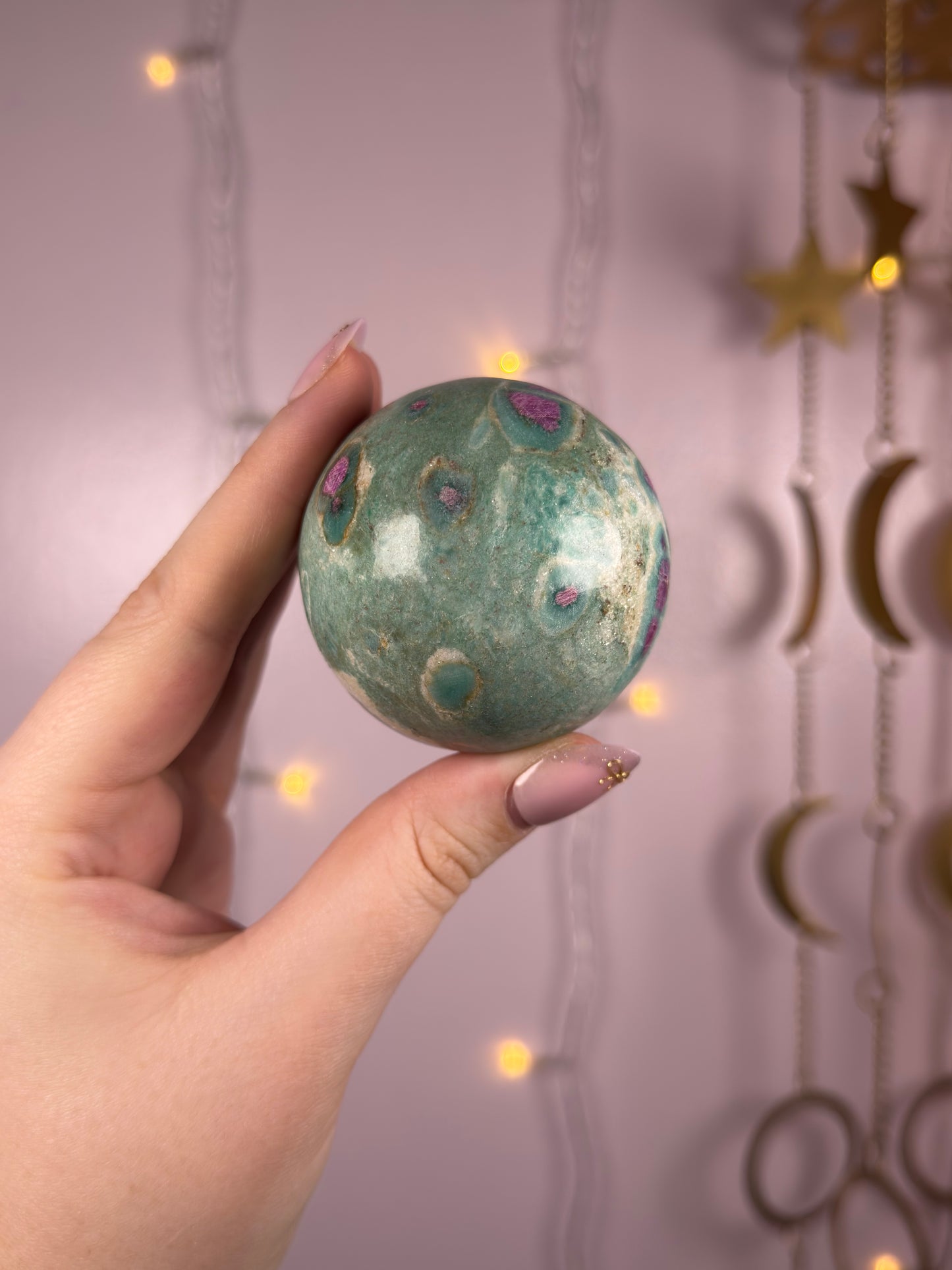 Ruby Fuchsite Sphere 76