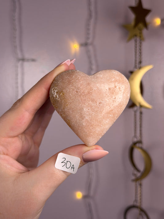 Sparkly Pink Amethyst Hearts- You Choose