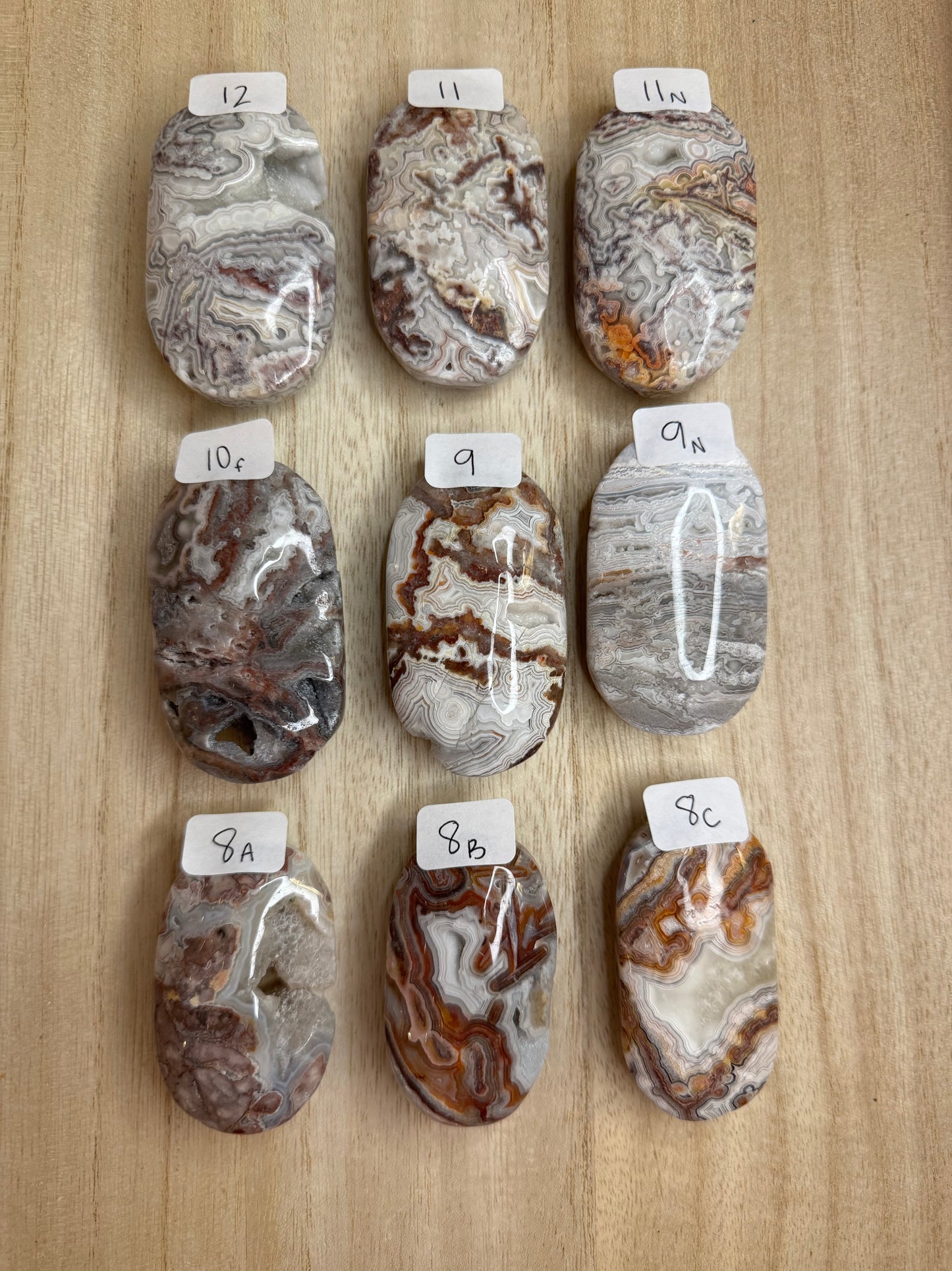 Crazy Lace Agate Palmstones- You Choose