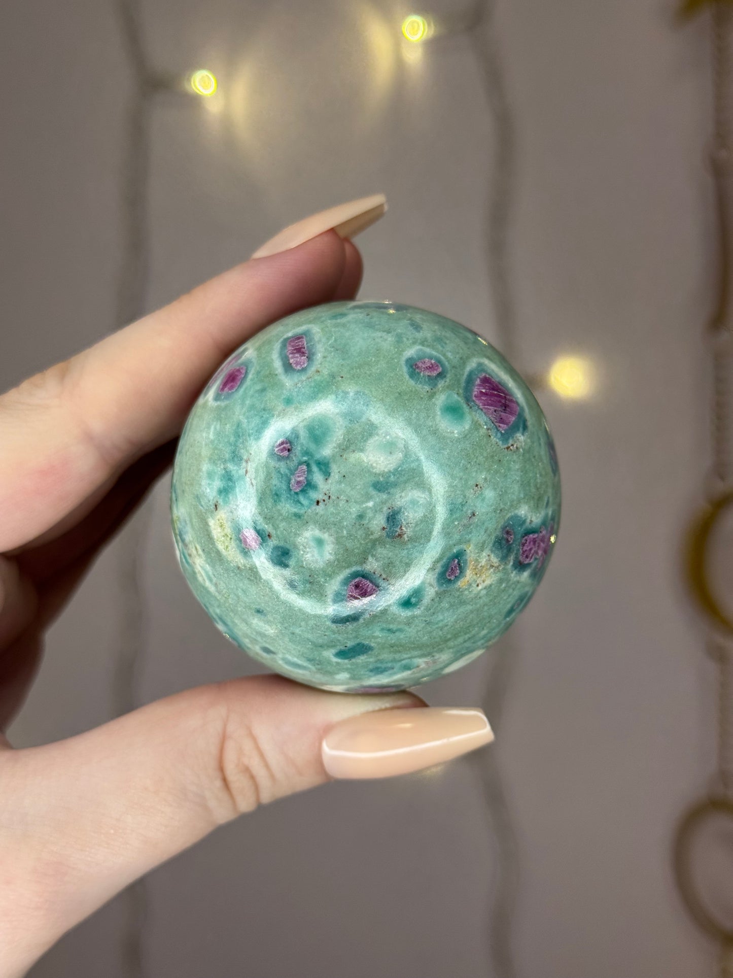 Ruby Fuchsite Sphere 74