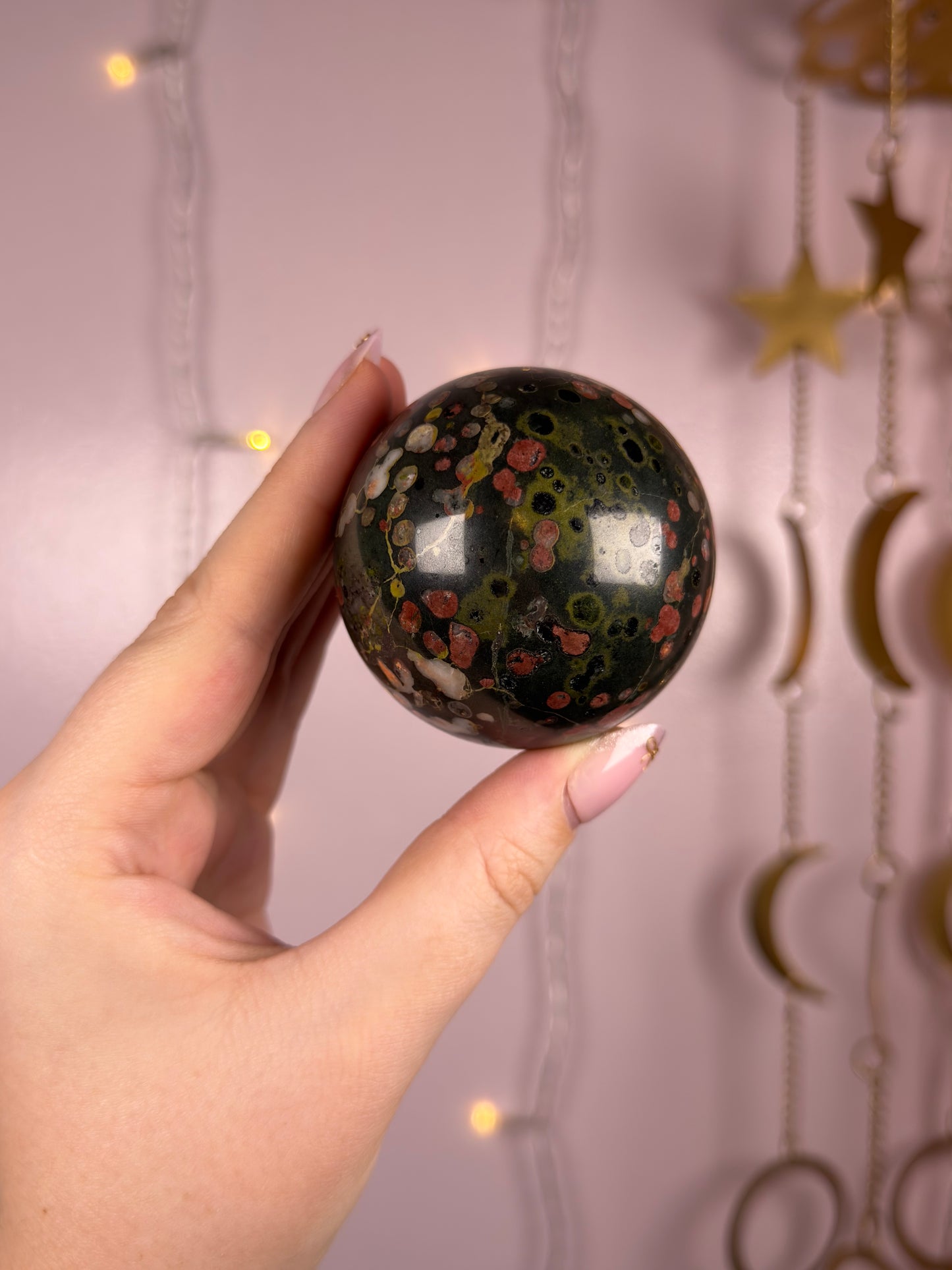 Plum Blossom Jade Sphere