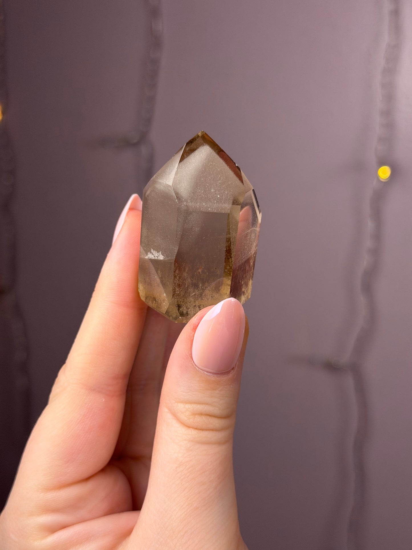 Smoky Grey Phantom Quartz Tower