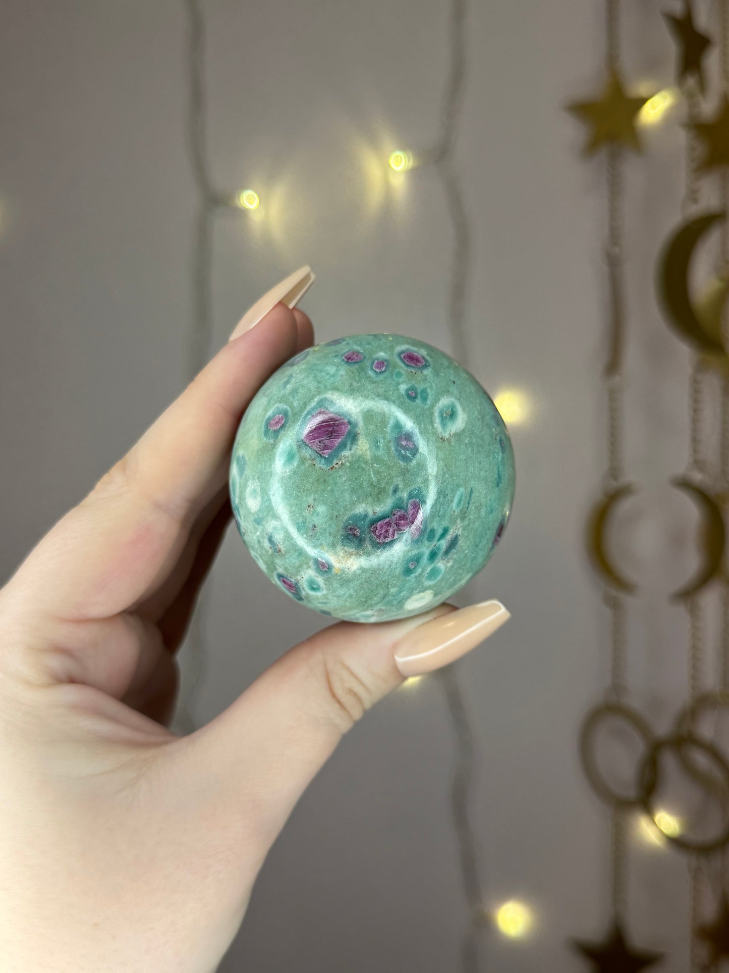 Ruby Fuchsite Sphere 74