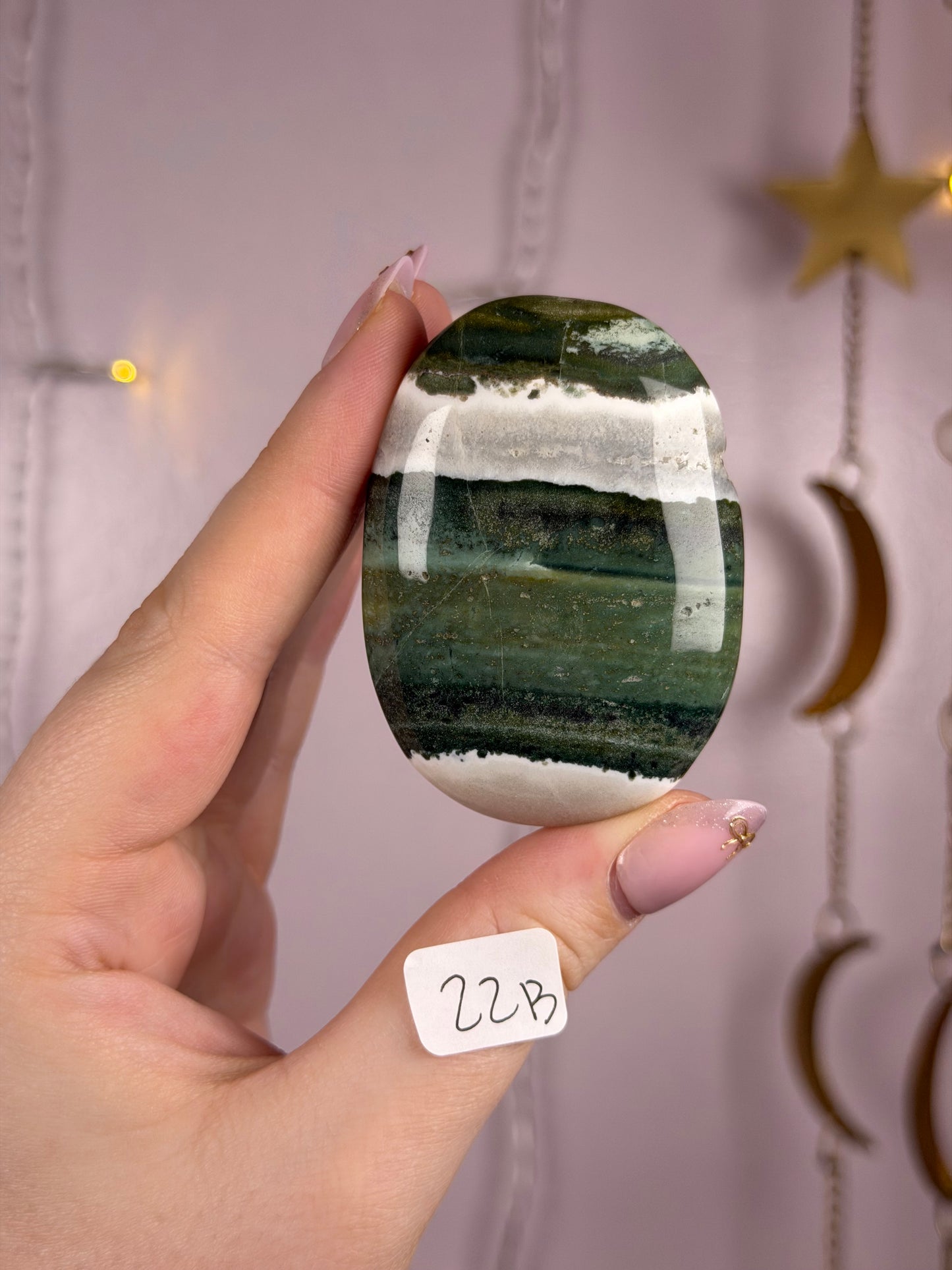 Green Sardonyx Palmstone- You Choose