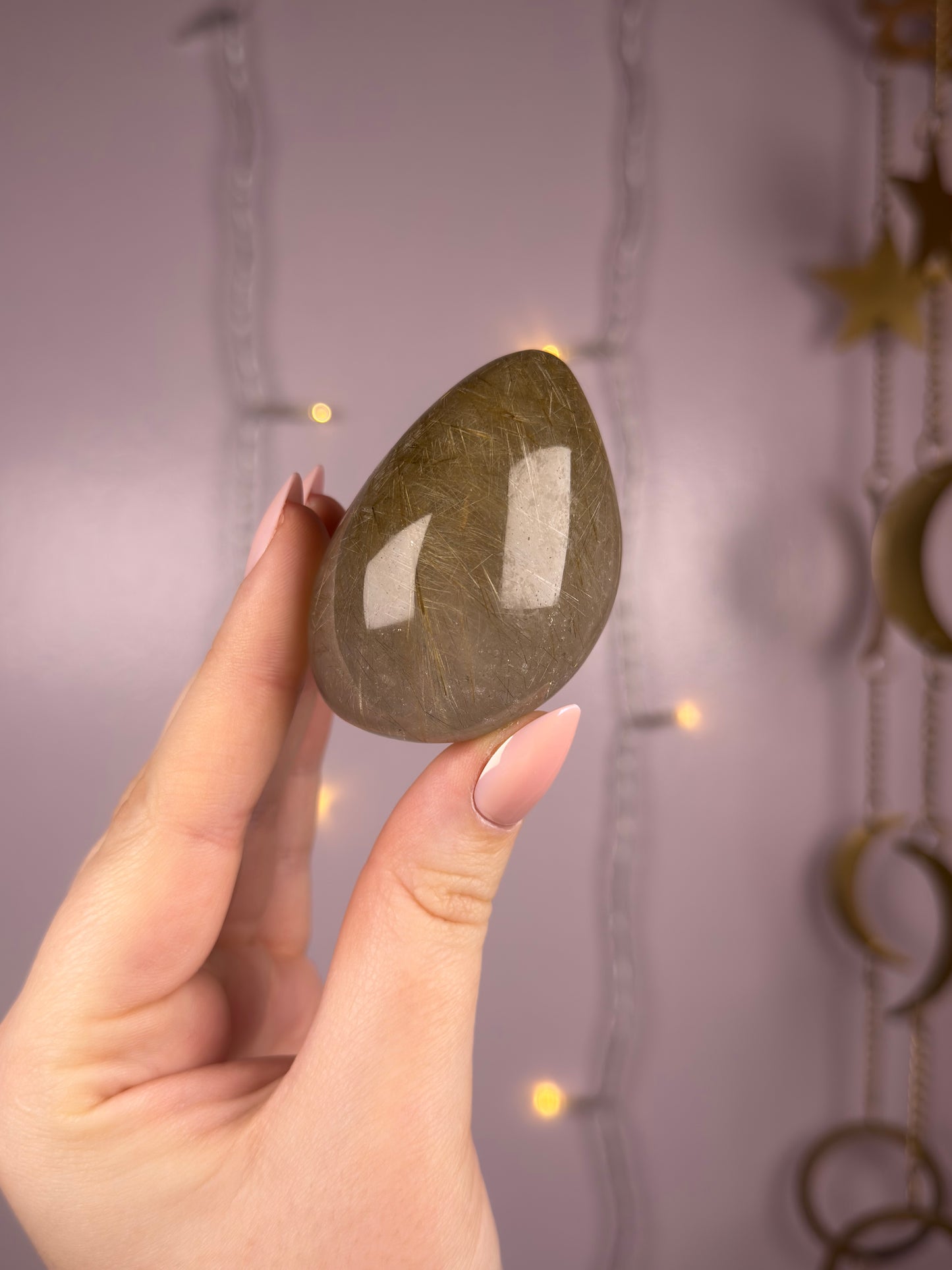 Beautiful Golden Rutile Lens