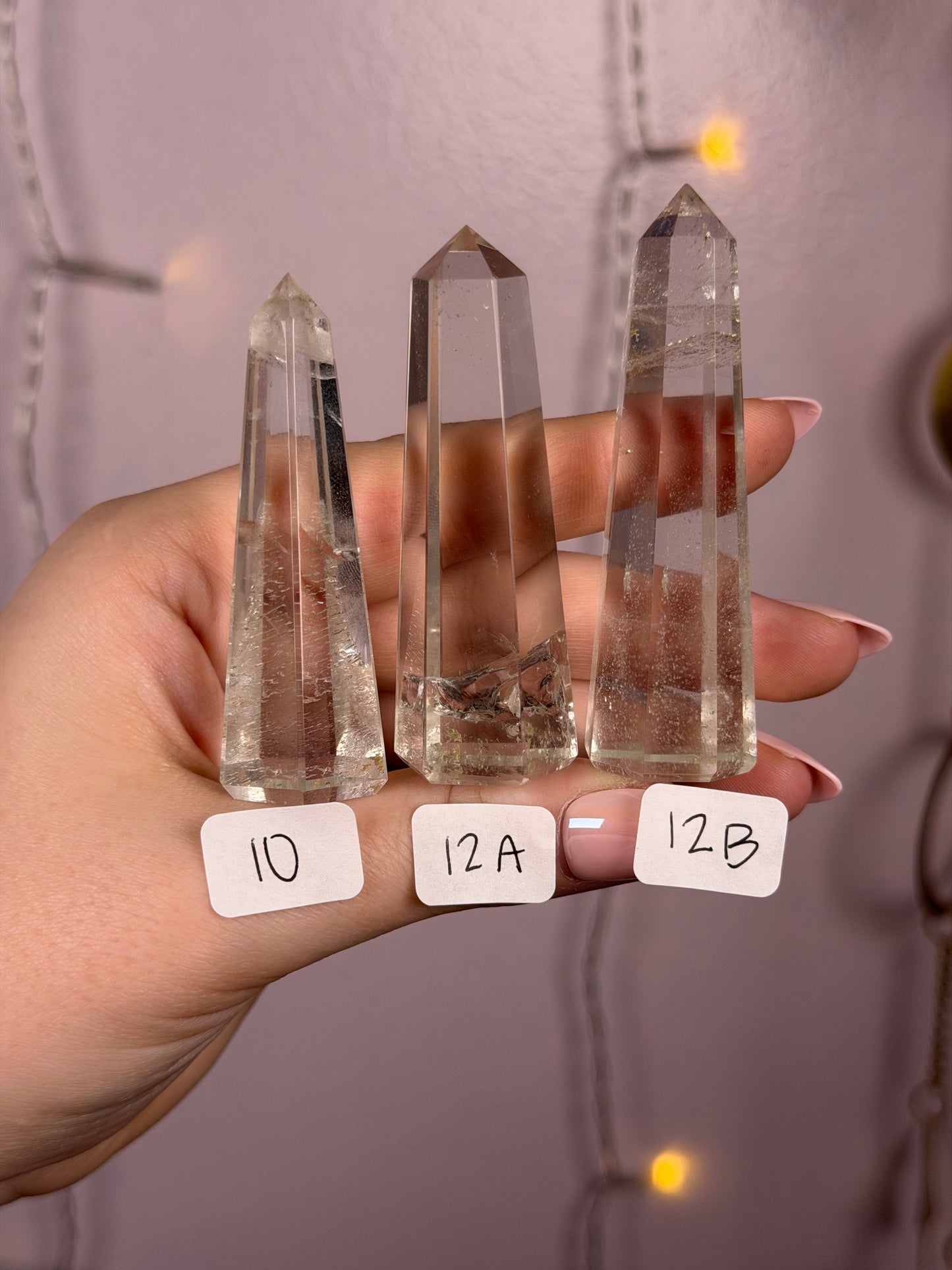 Clear Quartz Towers- You Choose