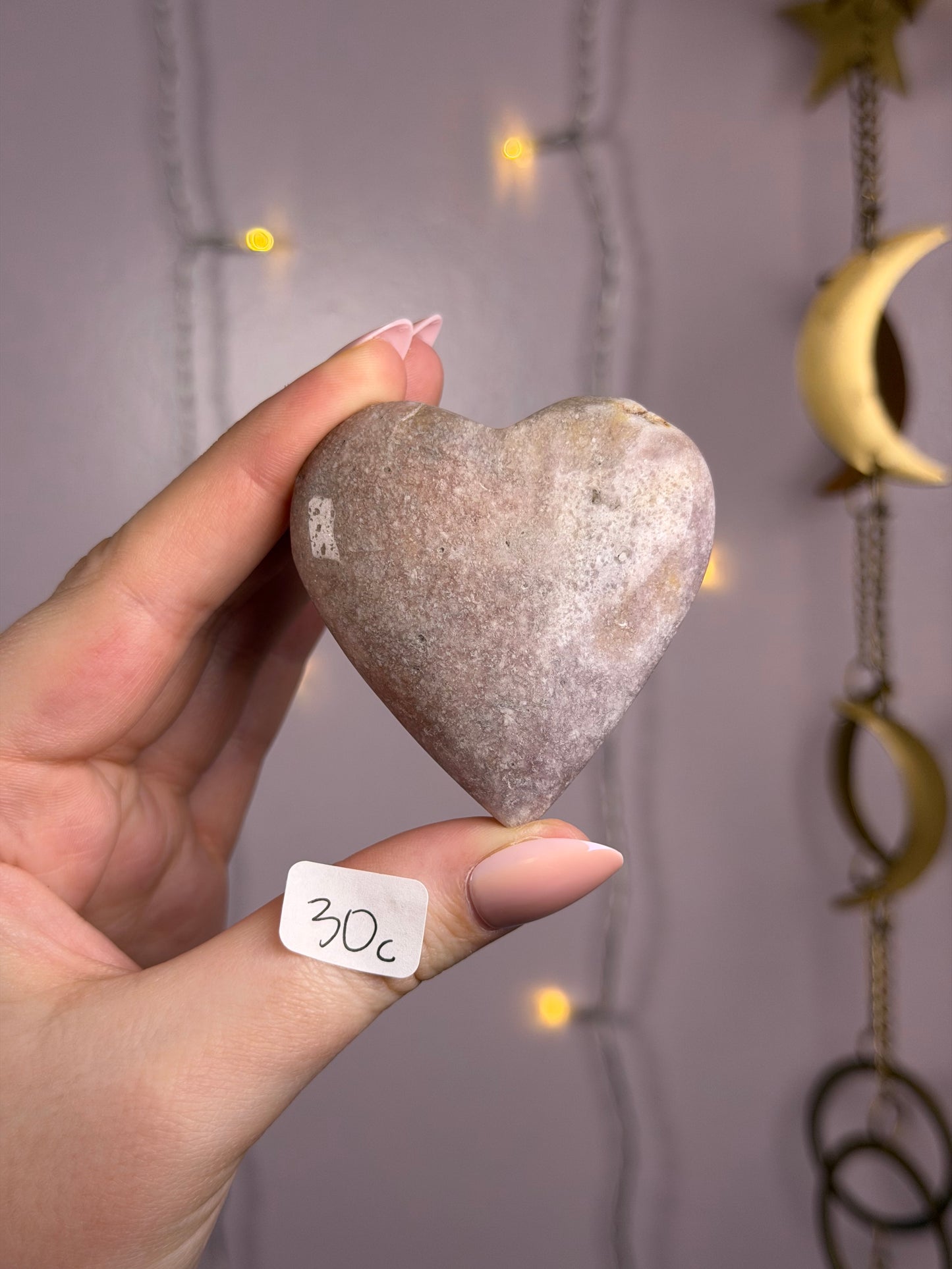 Sparkly Pink Amethyst Hearts- You Choose