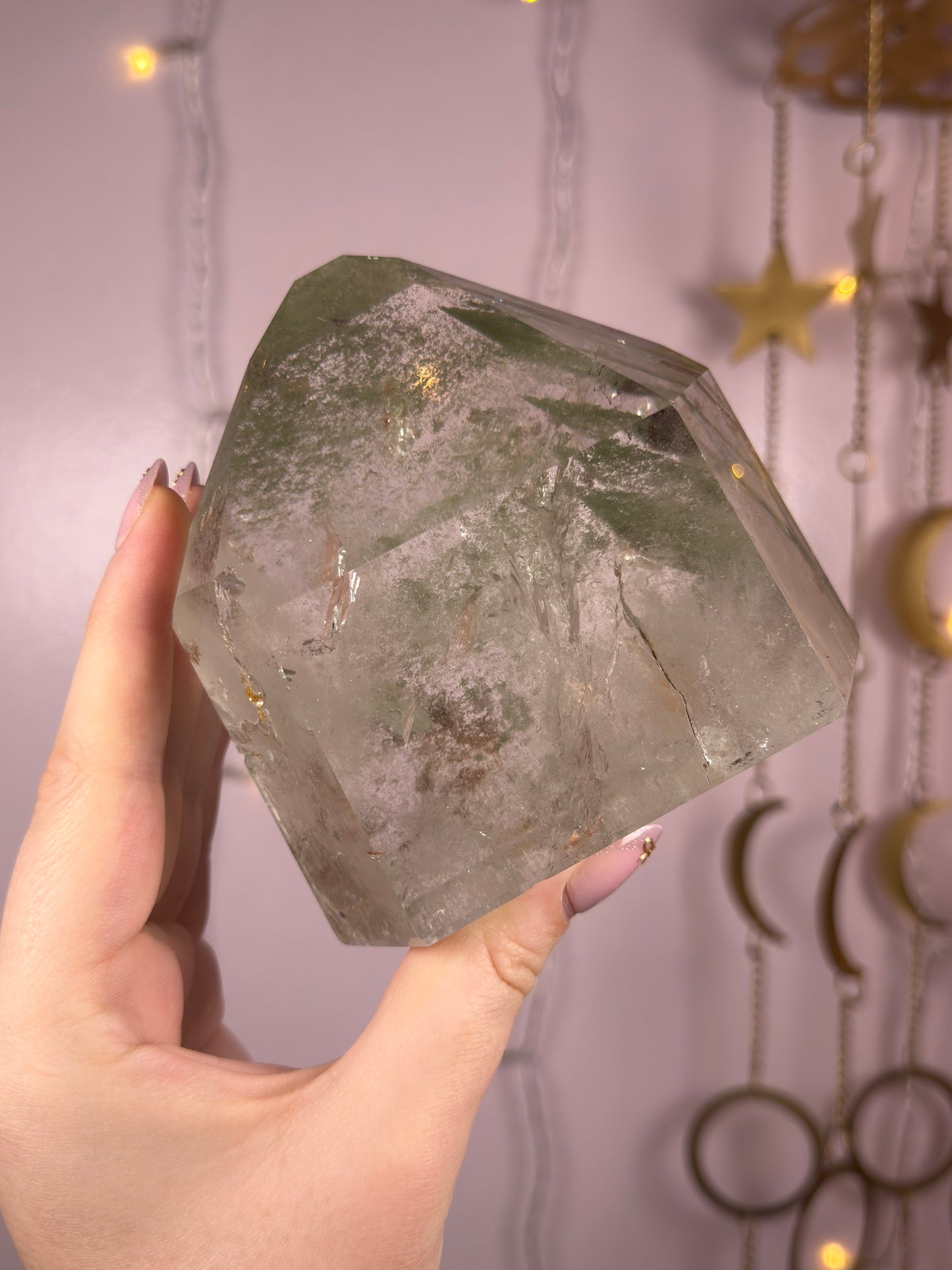 Statement Green Chlorite Tower w/ Phantoms