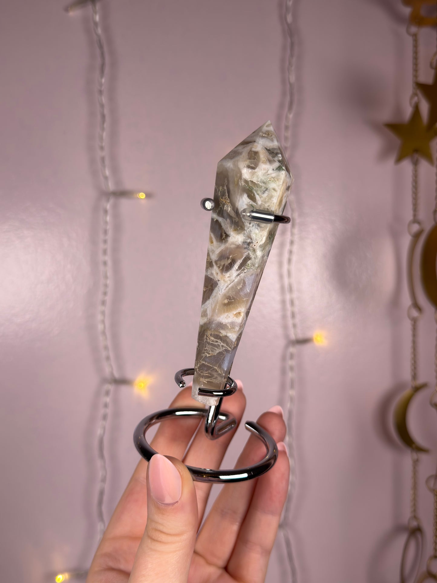 Moss Agate Wand A