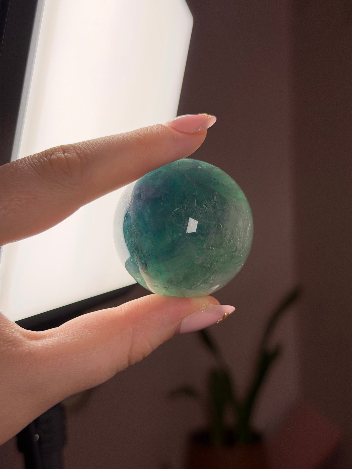 Blue/Green Fluorite Sphere