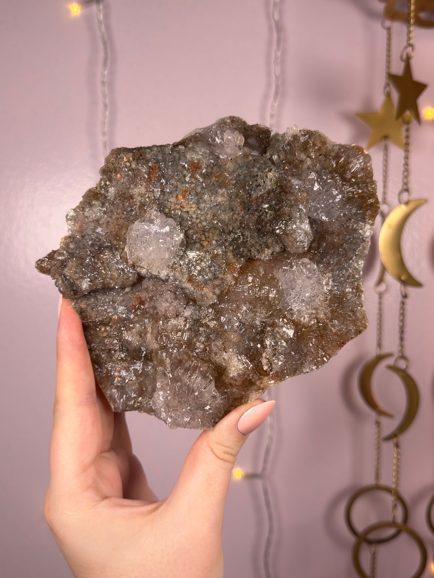 Brown/Pink/Purple Amethyst Crust