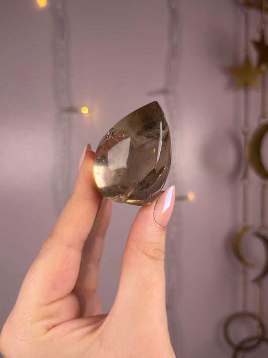 Smoky Silver Rutile Flame