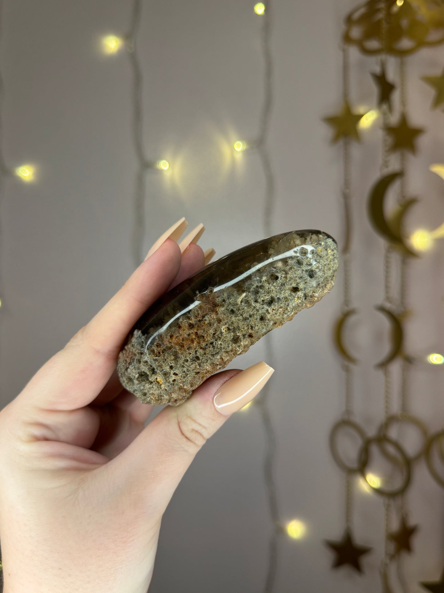 Smoky Brown Garden Quartz Lens 46