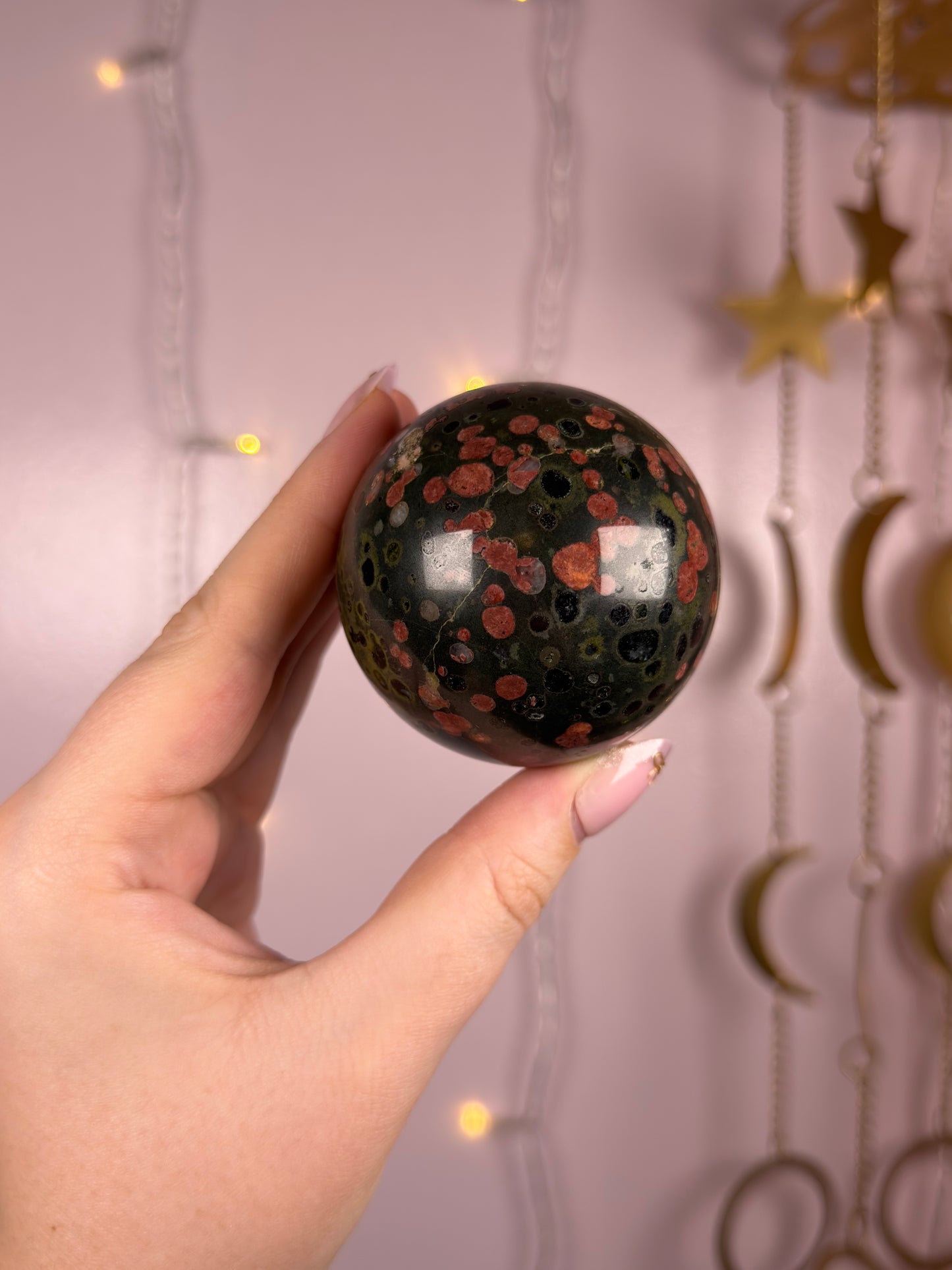 Plum Blossom Jade Sphere