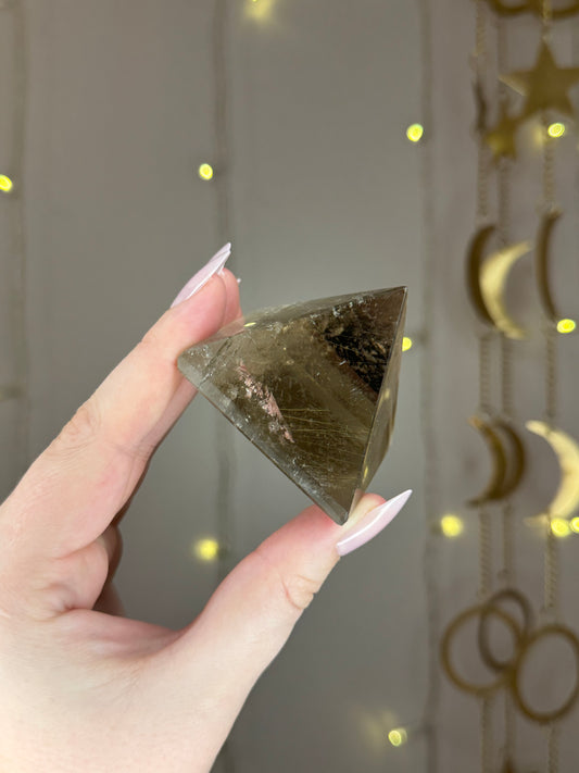 Smoky Rutile Pyramid 56A