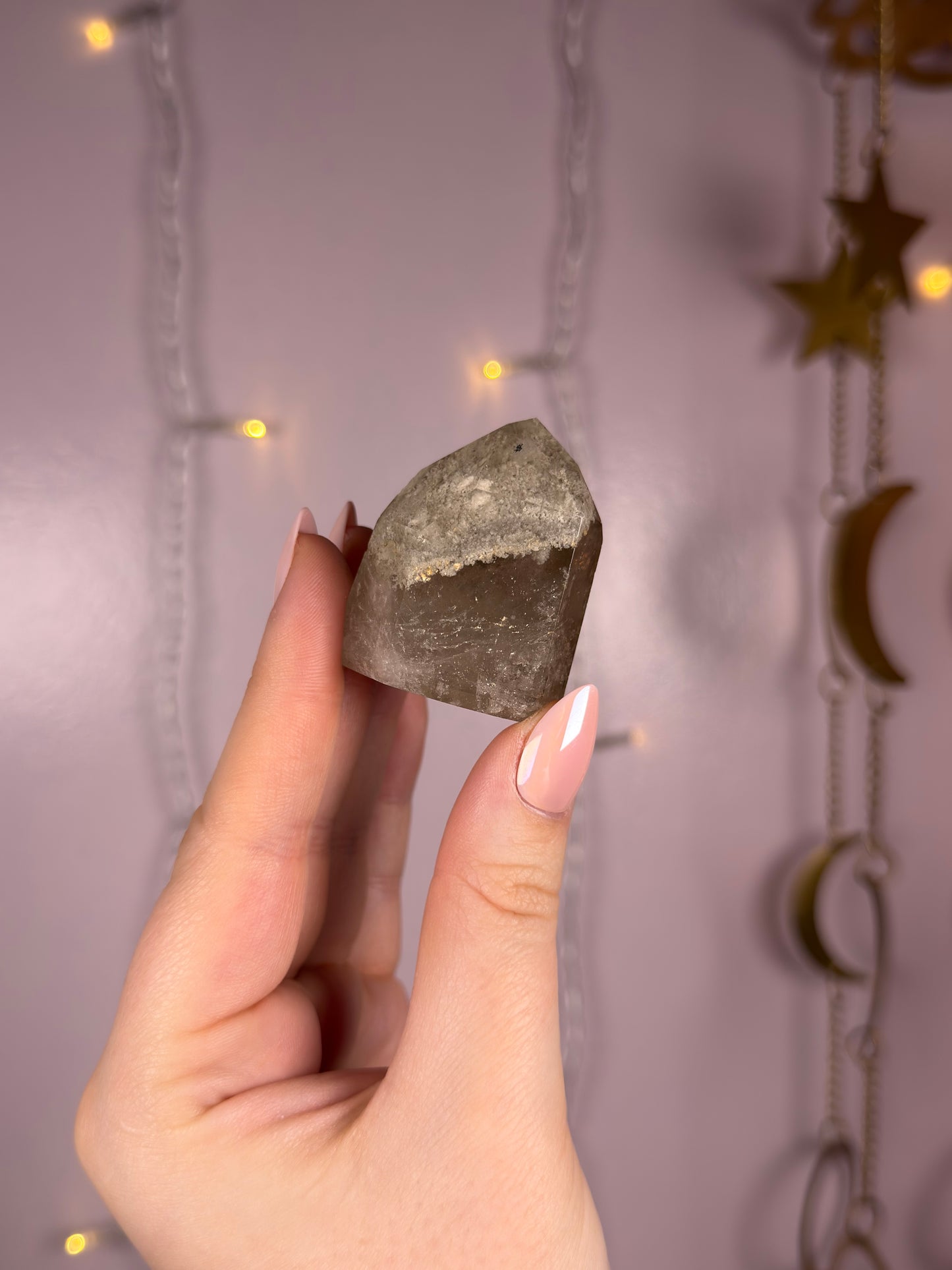 Smoky White Garden Quartz Tower