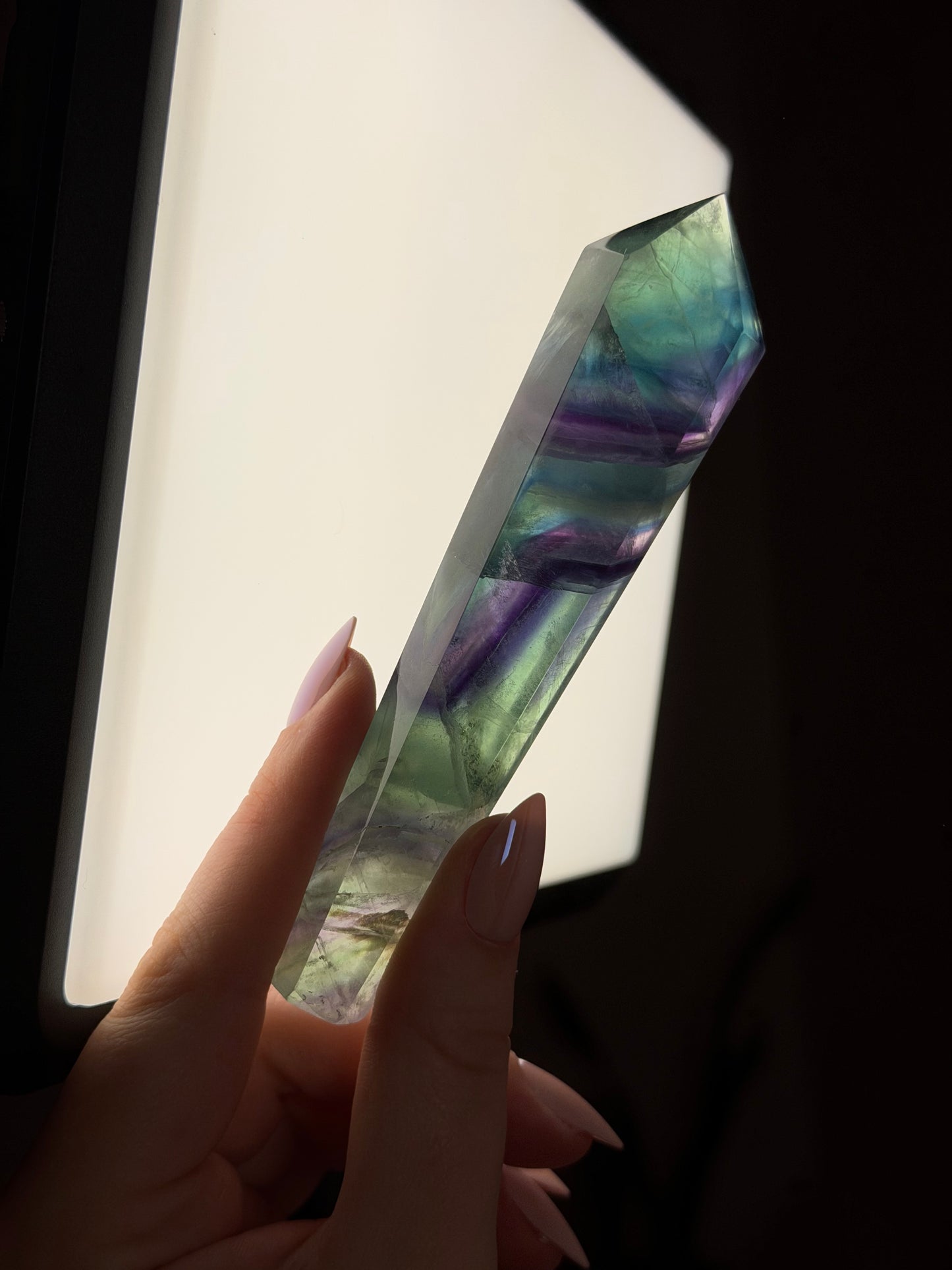 Fluorite Wand D (green/blue/purple)