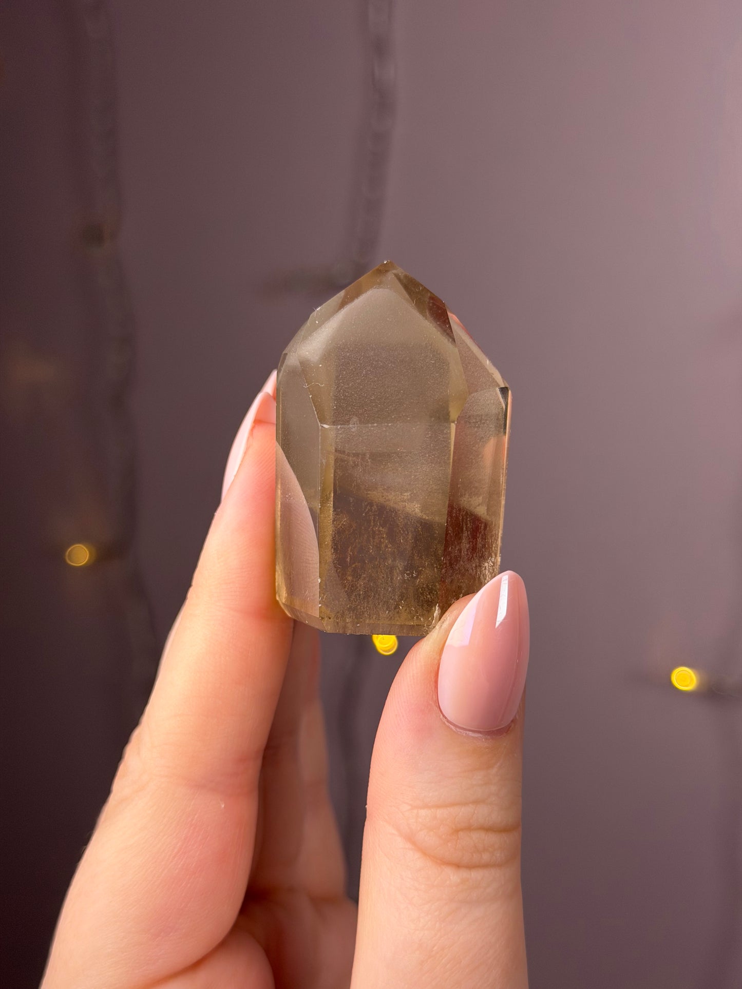 Smoky Grey Phantom Quartz Tower