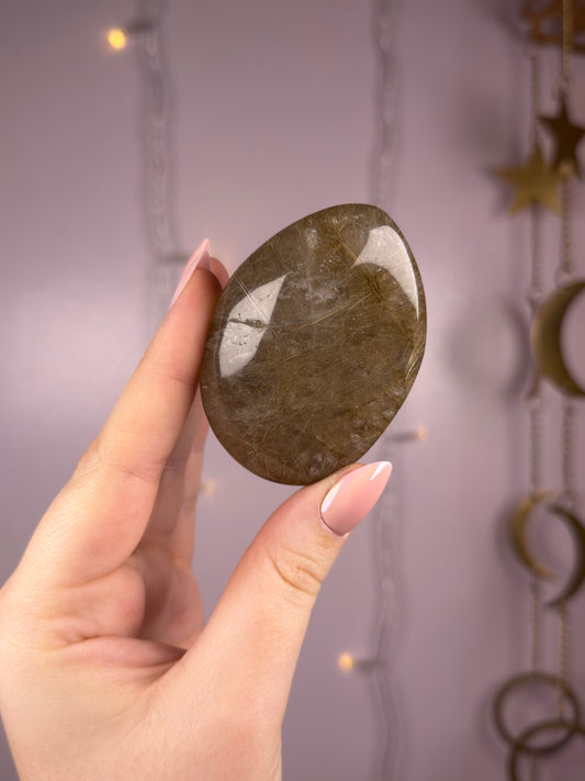 Deep Golden Rutile Lens