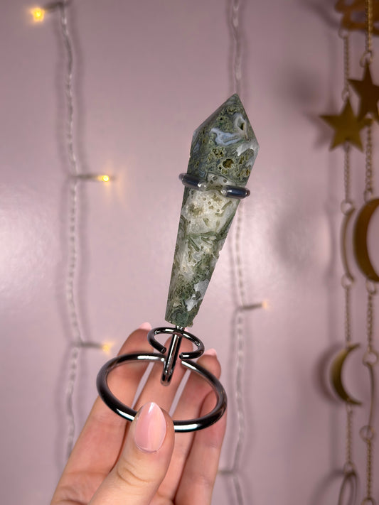 Moss Agate Wand C