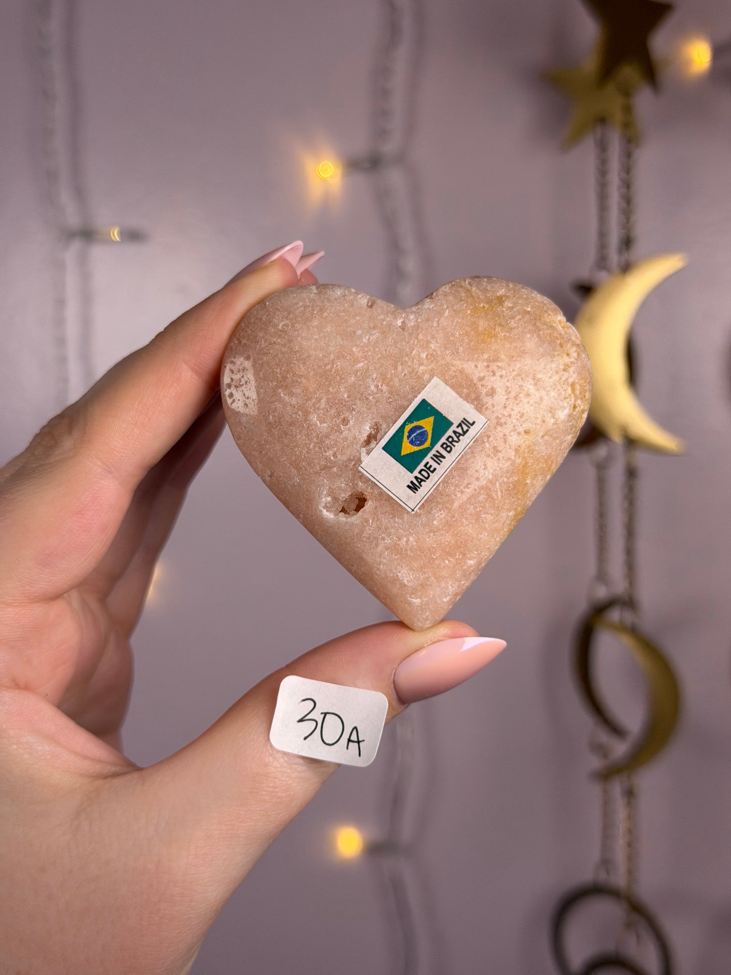 Sparkly Pink Amethyst Hearts- You Choose