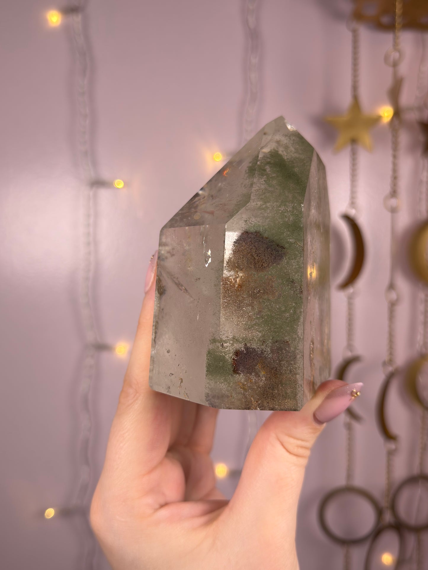 Statement Green Chlorite Tower w/ Phantoms