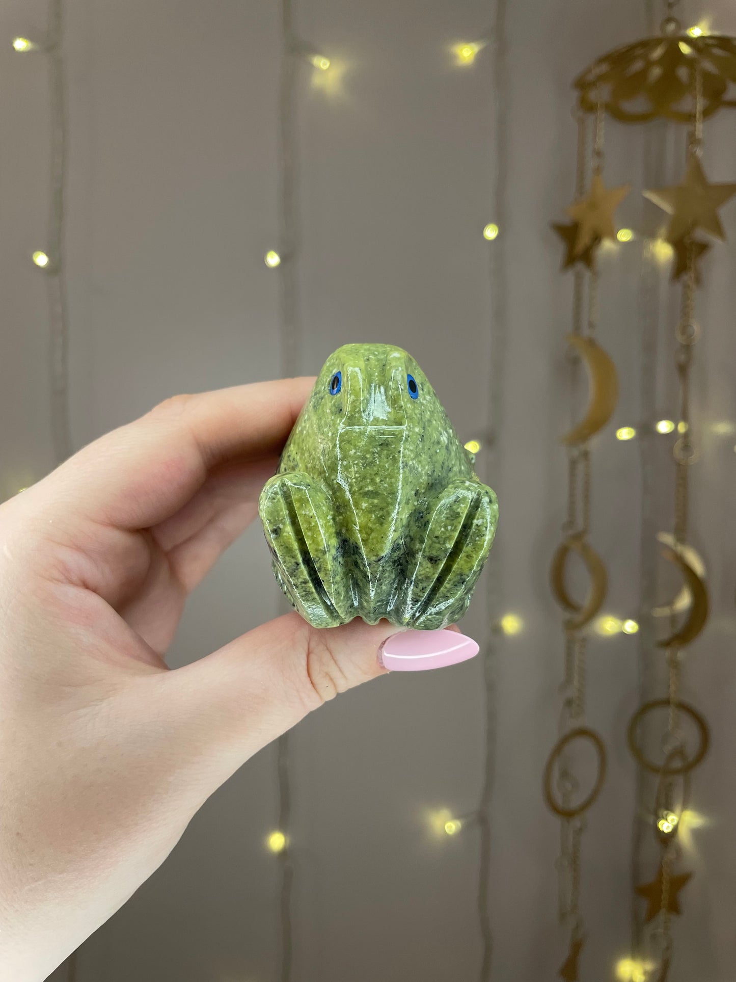 Serpentine Frog Carving