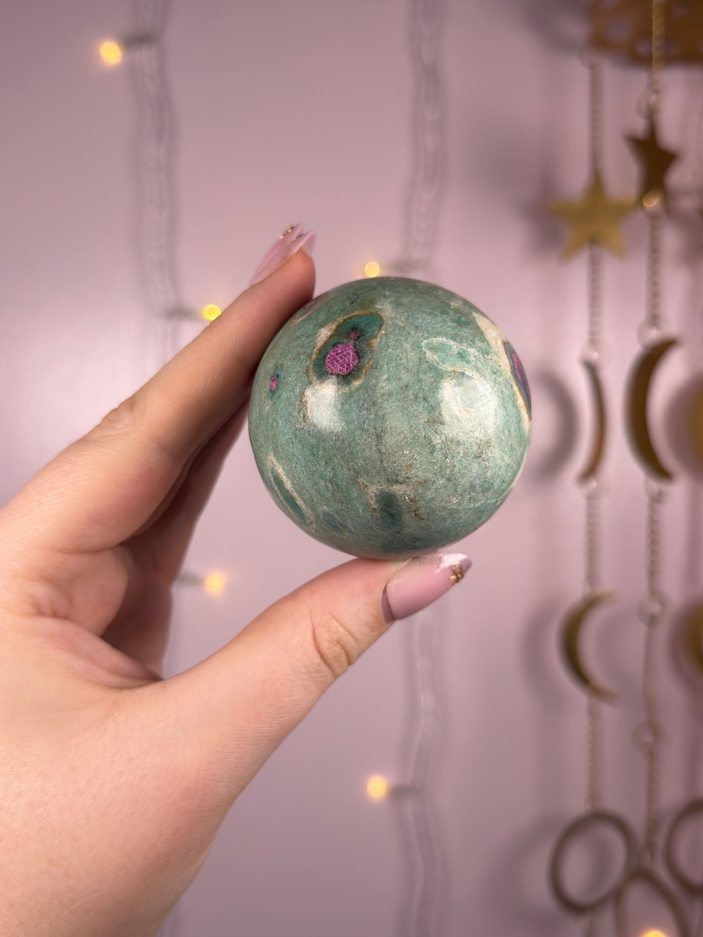 Ruby Fuchsite Sphere 76