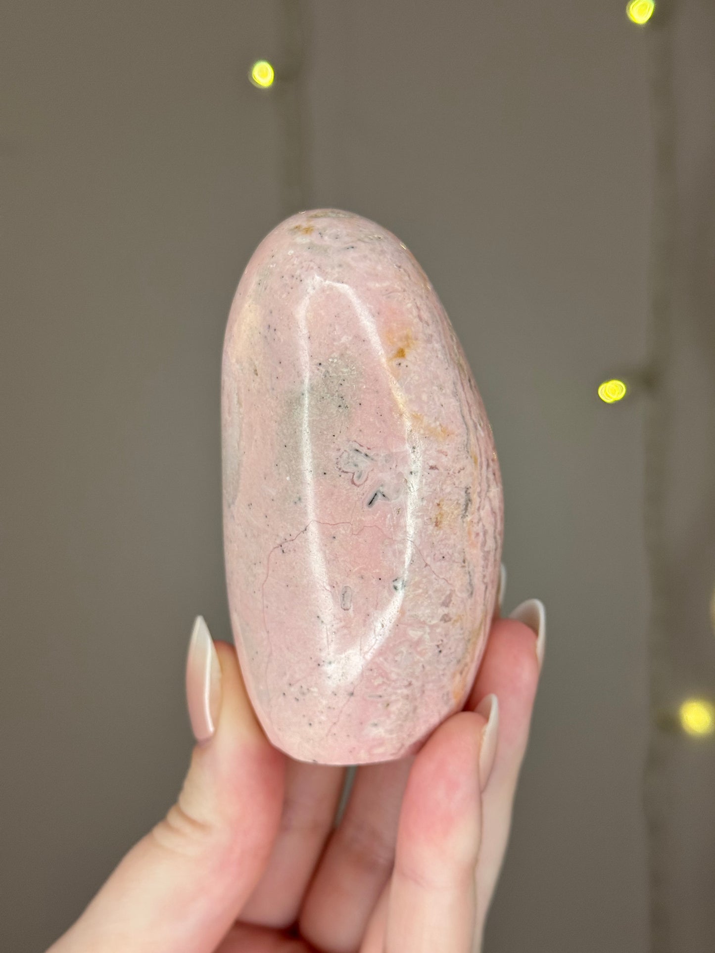 Bubblegum Pink Peruvian Rhodonite Freeform