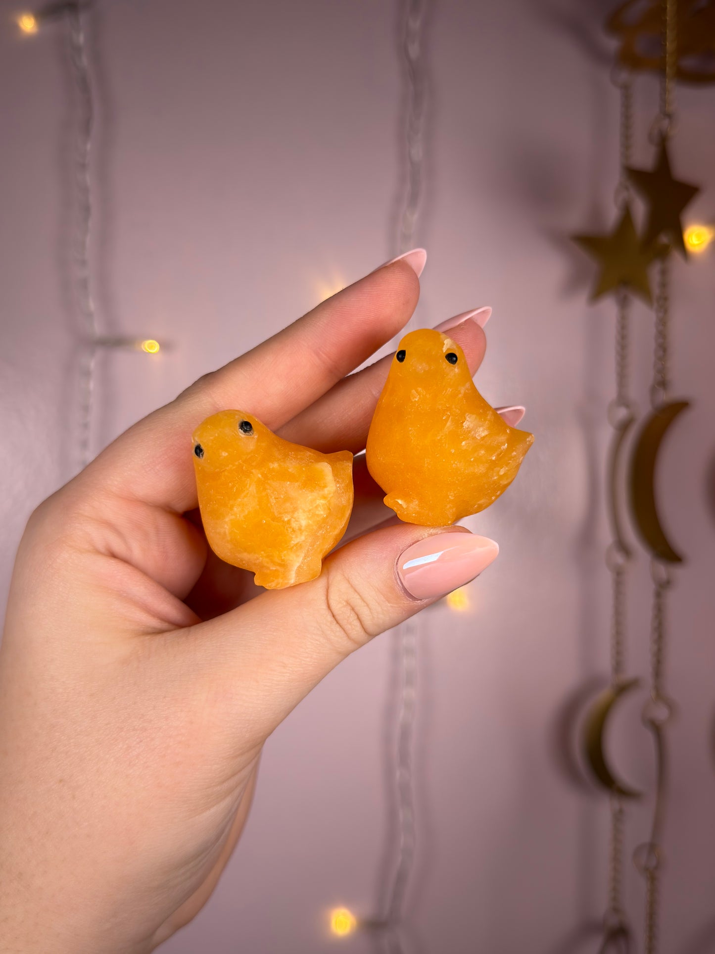 Mystery Orange Calcite Chick