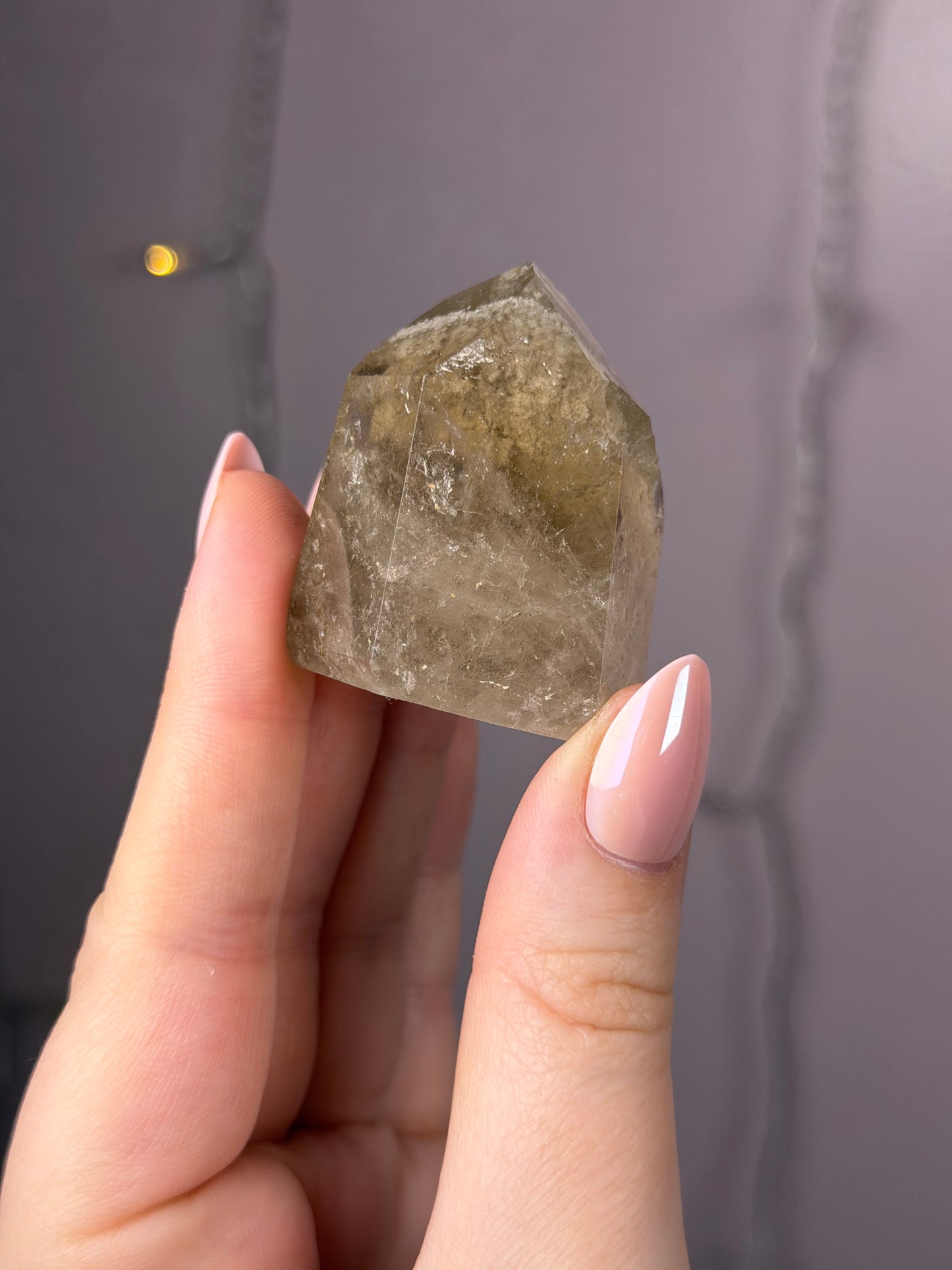 Smoky White Garden Quartz Tower