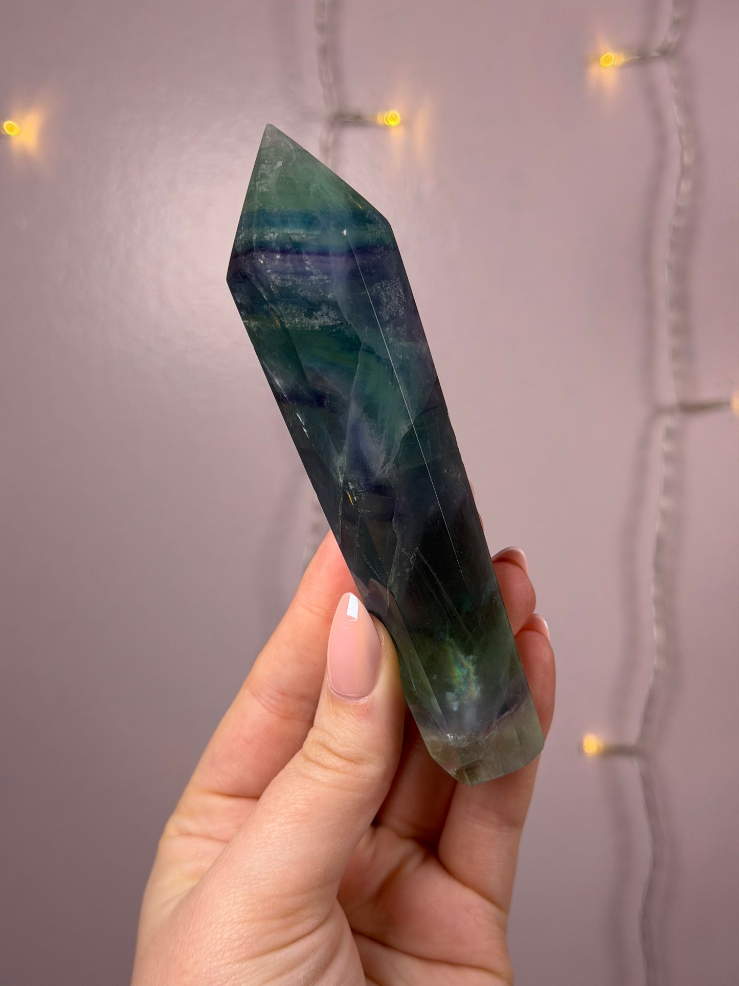 Fluorite Wand B (blue/green/purple)