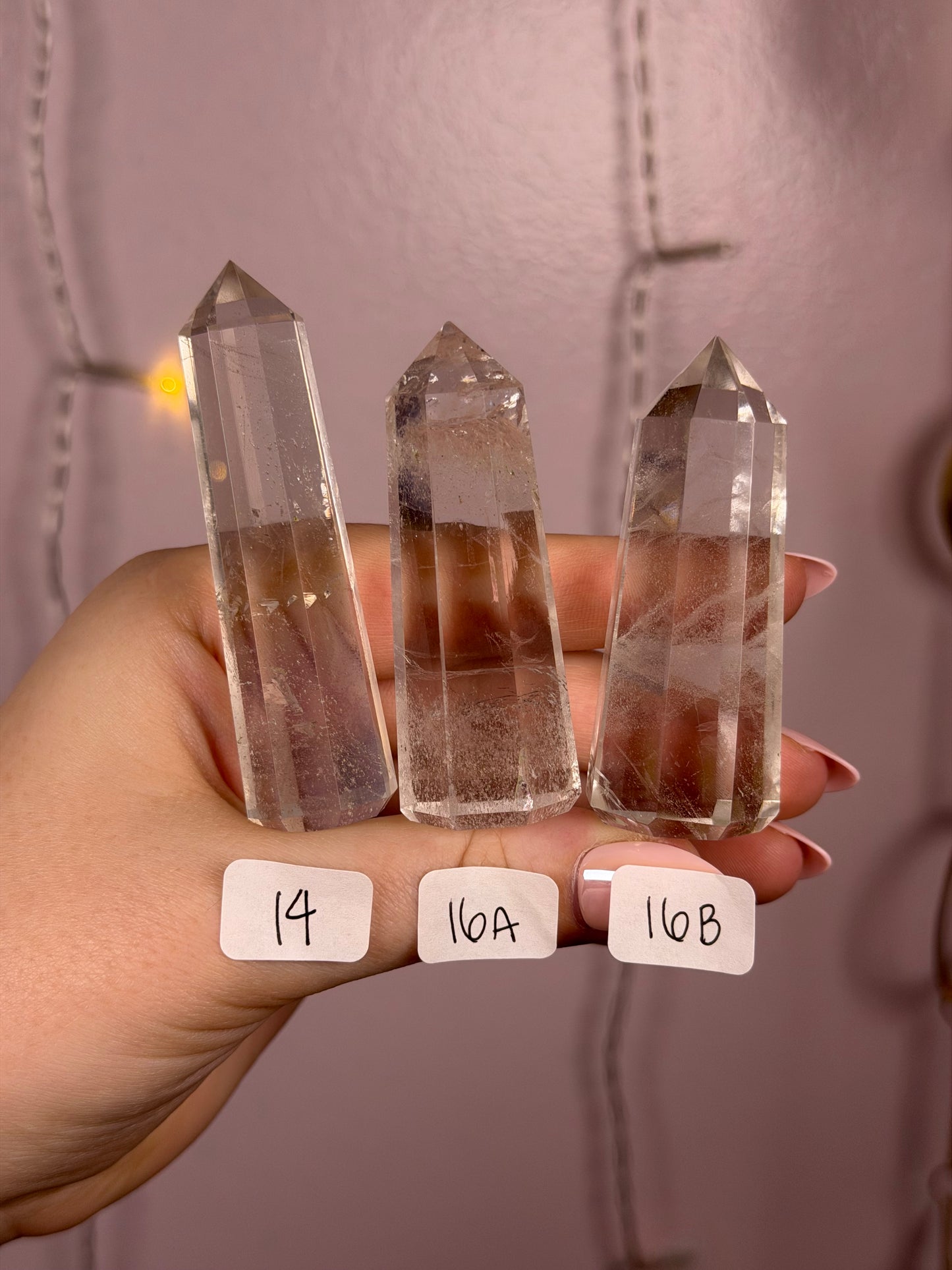 Clear Quartz Towers- You Choose