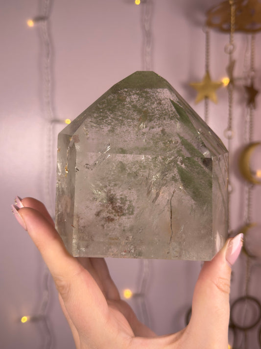 Statement Green Chlorite Tower w/ Phantoms