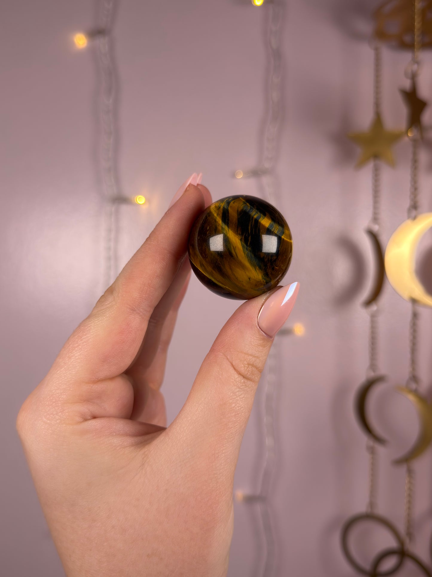 Blue & Gold Tigers Eye Sphere 12