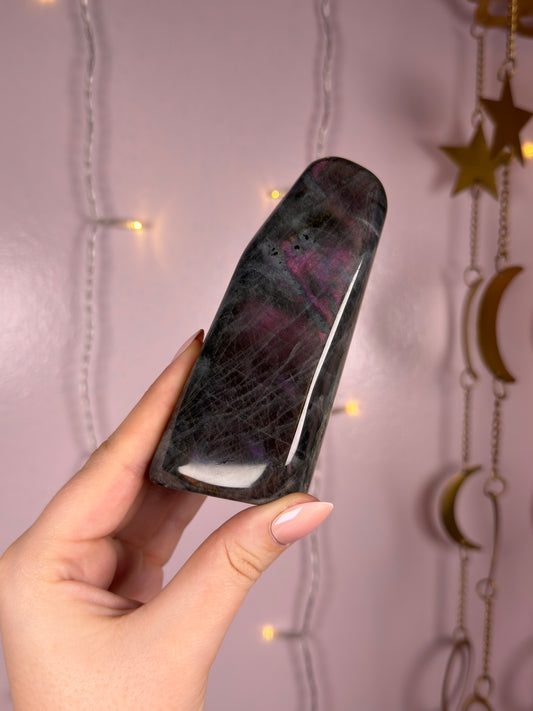 Labradorite Freeform D (deep pink/purple)