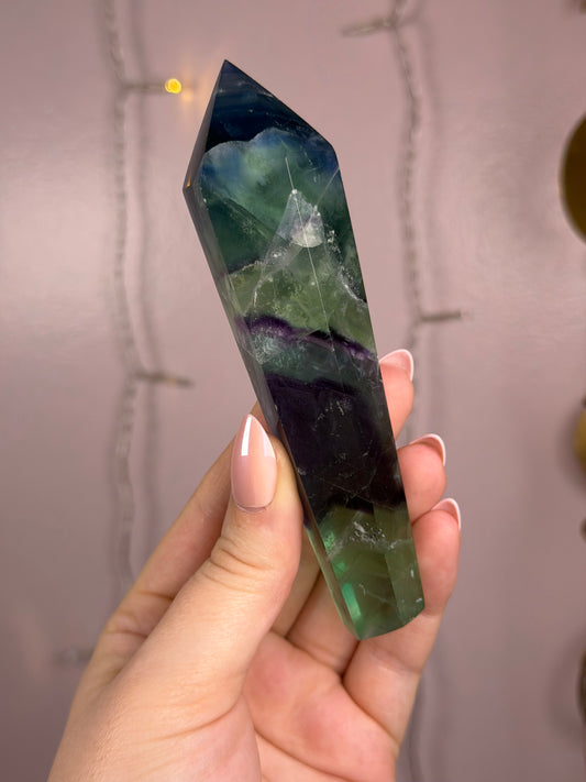 Fluorite Wand F (blue/green/purple)