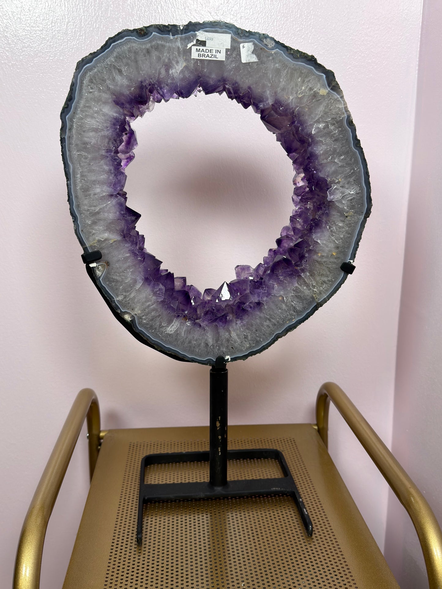 Huge Statement Amethyst Portal on Spinning Stand