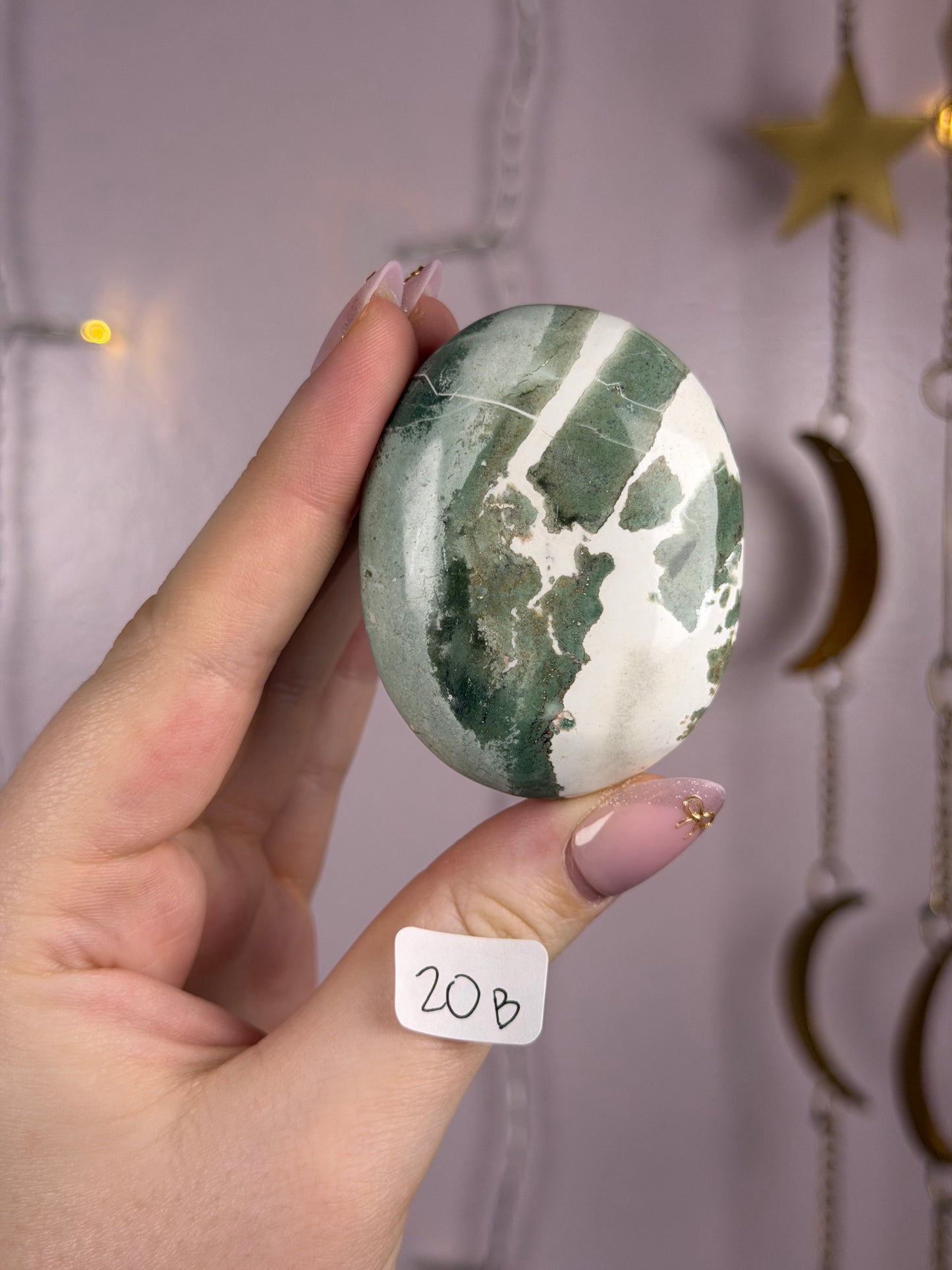 Green Sardonyx Palmstone- You Choose