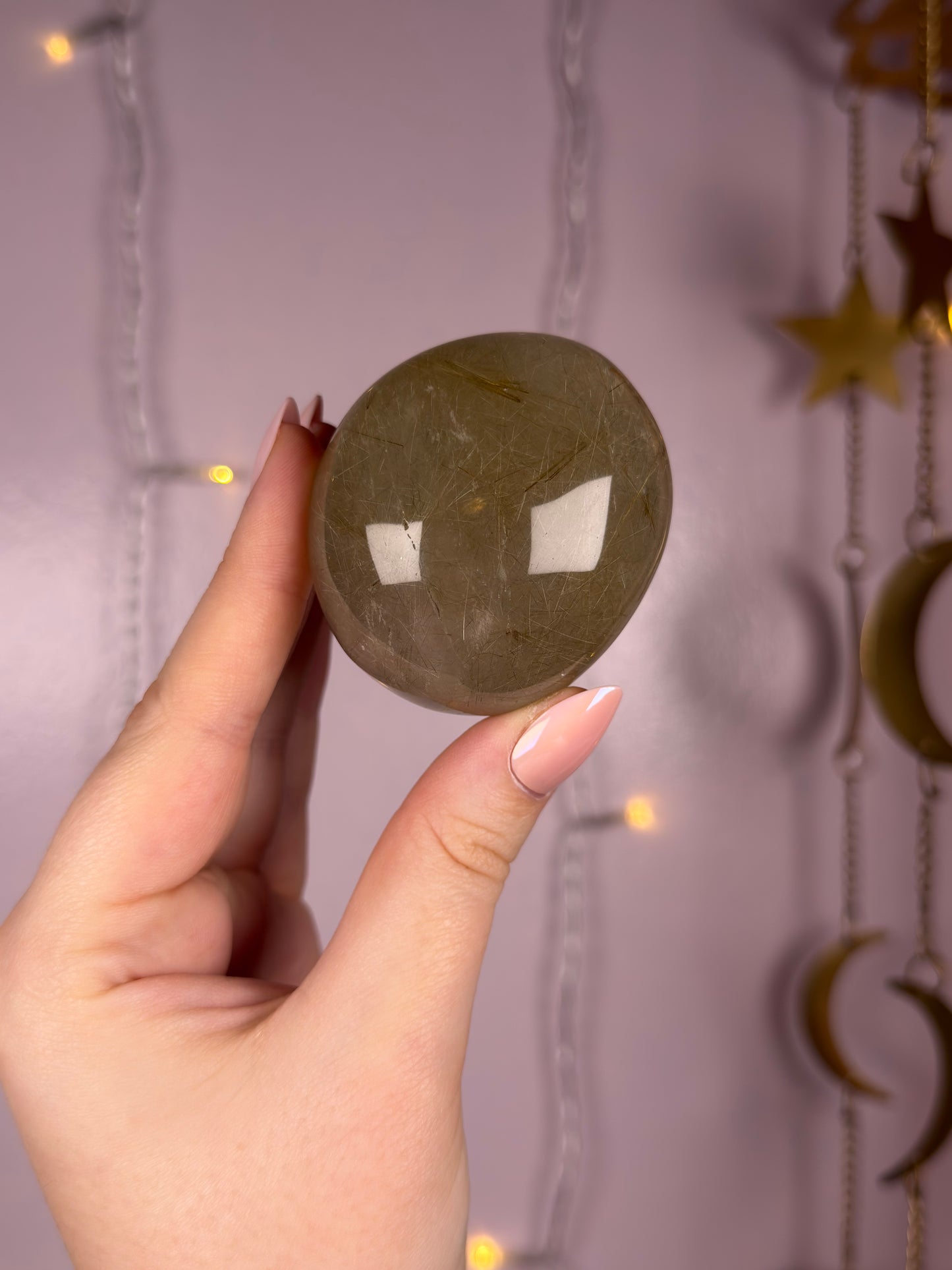 Gold/Silver Rutile Lens